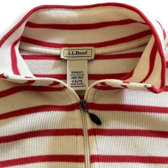 LL Bean Women’s 1/4 Zip Long Sleeve Shirt - Size Medium | READ - Picture 11 of 12